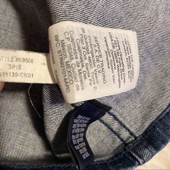 Madewell Stretch Denim Straight Mini Skirt in Marsden Wash K9566 Size 27 - Picture 9 of 12